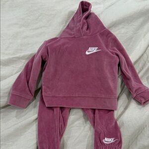 Nike Mauve Hoodie and Joggers Set